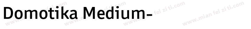 Domotika Medium字体转换
